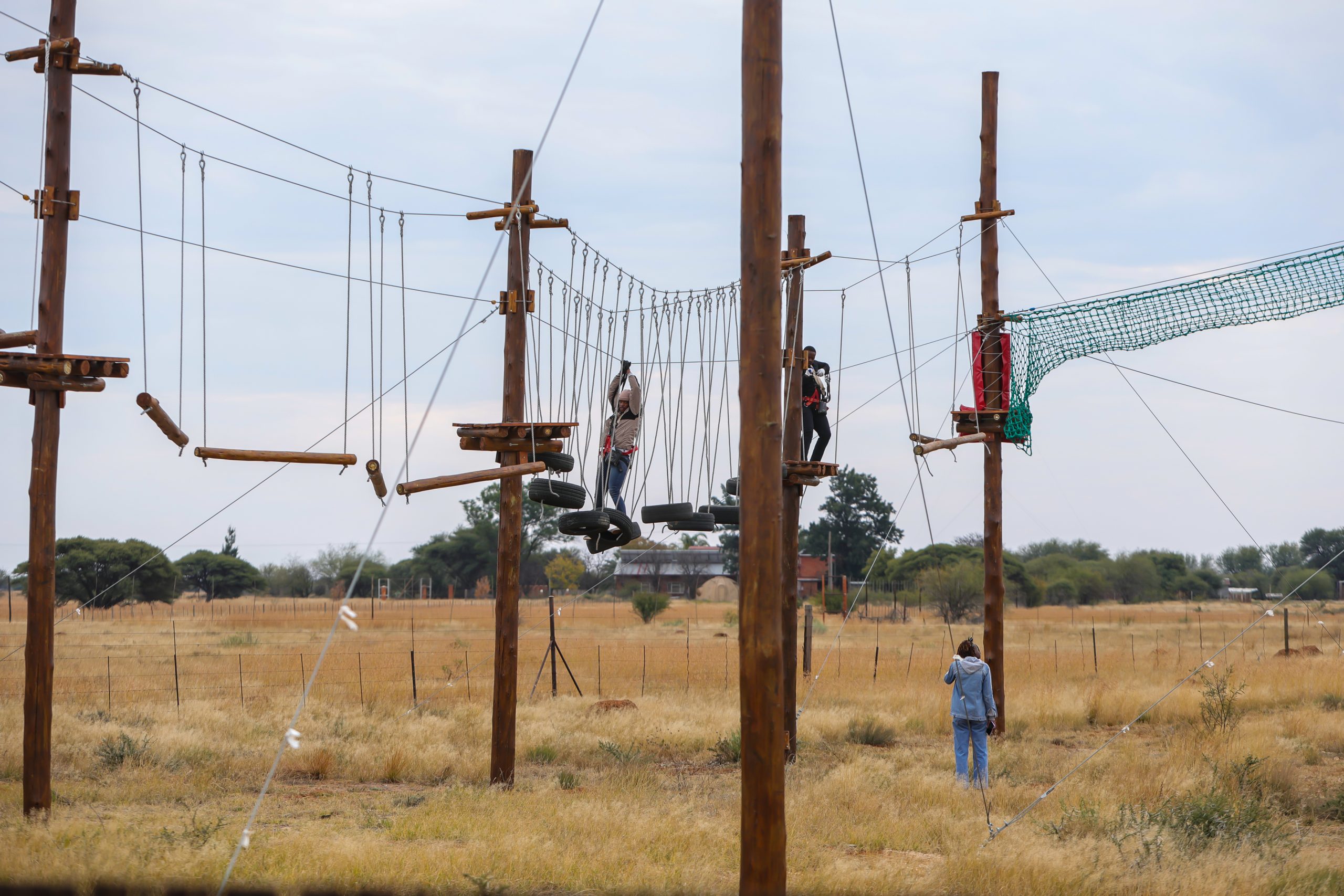 Nelo's farmyard and adventure's zip lining and hang bridge course